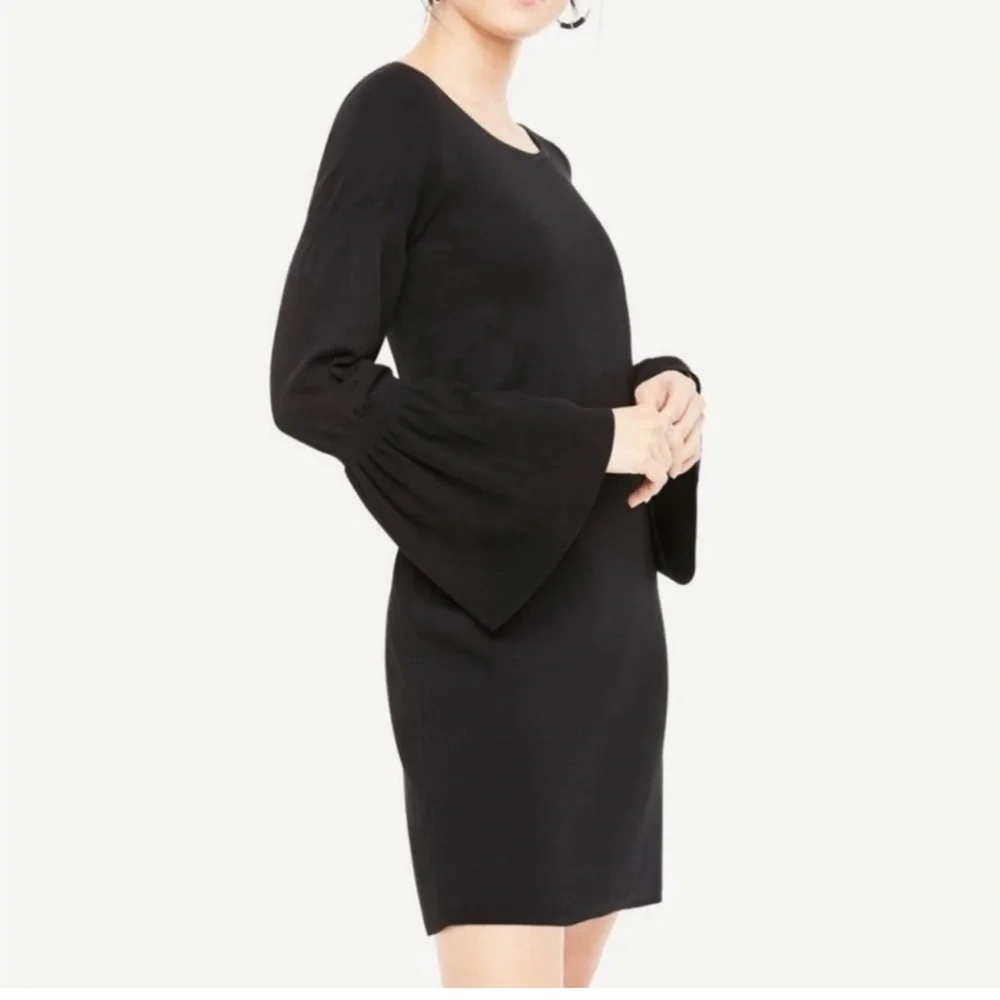 Ann Taylor Bell Sleeve Knit Dress, Sz S - Picture 2 of 10
